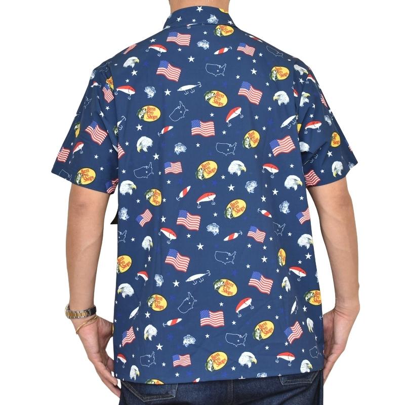 大きいサイズ メンズ BASS PRO SHOPS バスプロショップ 半袖シャツ 総柄 アロハ 釣り フィッシング L XL XXL XXXL XXXXL |  | 02