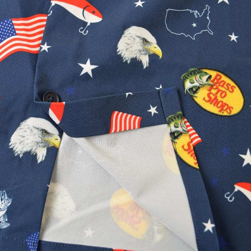 大きいサイズ メンズ BASS PRO SHOPS バスプロショップ 半袖シャツ 総柄 アロハ 釣り フィッシング L XL XXL XXXL XXXXL |  | 04