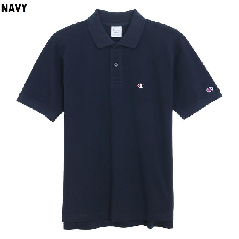 大きいサイズメンズ チャンピオン Champion 半袖ポロシャツ ワンポイント 鹿の子 ベーシック 3L 4L 5L [M便 1/1] | Champion | 07