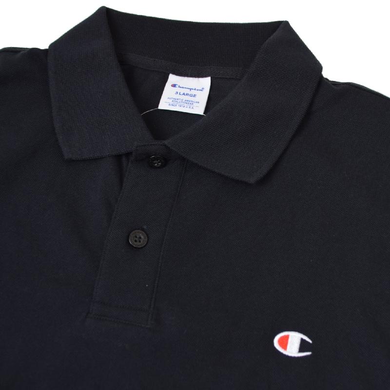 大きいサイズメンズ チャンピオン Champion 半袖ポロシャツ ワンポイント 鹿の子 ベーシック 3L 4L 5L [M便 1/1] | Champion | 08