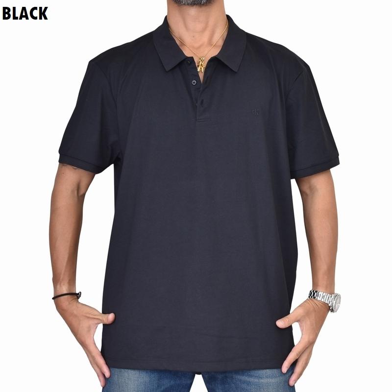 大きいサイズ メンズ CK Calvin Klein カルバンクライン 半袖 ポロシャツ ワンポイント刺繍 XXL | Calvin Klein | 01