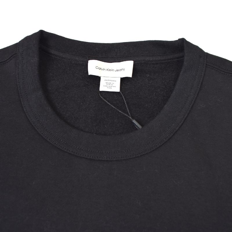 大きいサイズ メンズ CK カルバンクラインジーンズ Calvin Klein Jeans ベルベット cKロゴ 刺繍 裏起毛 クルーネック スウエットシャツ トレーナー XXL | Calvin Klein | 03