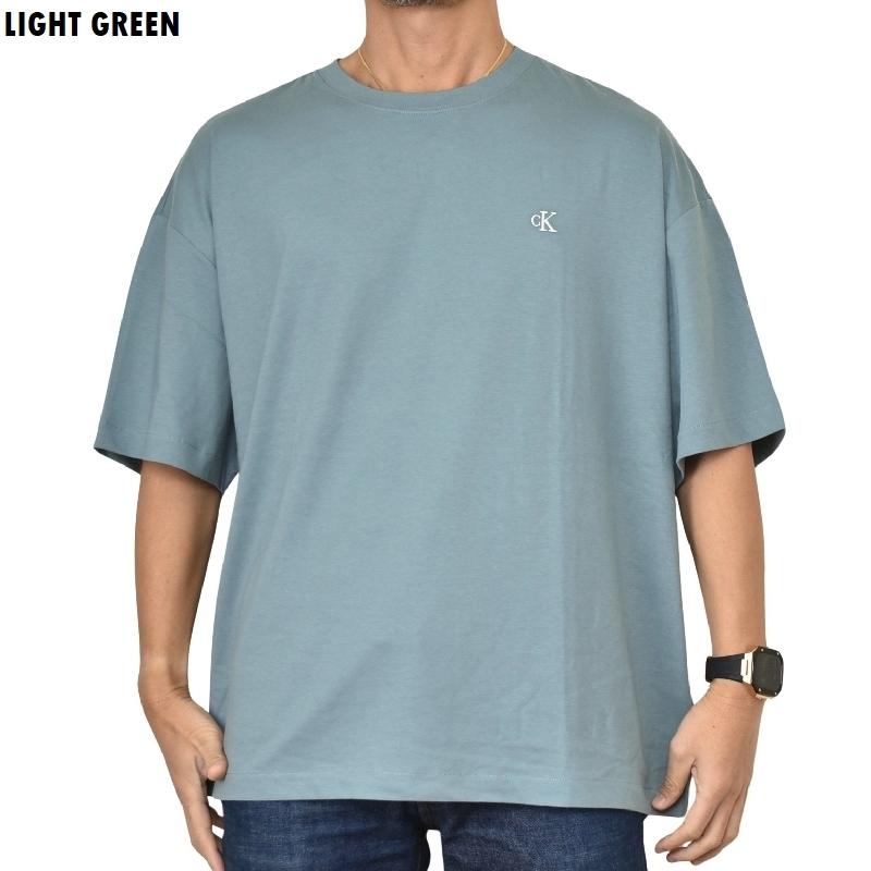 大きいサイズ メンズ CK Calvin Klein jeans カルバンクラインジーンズ ビッグシルエット クルーネック 半袖Ｔシャツ ワンポイント刺繍 XL XXL | Calvin Klein | 05