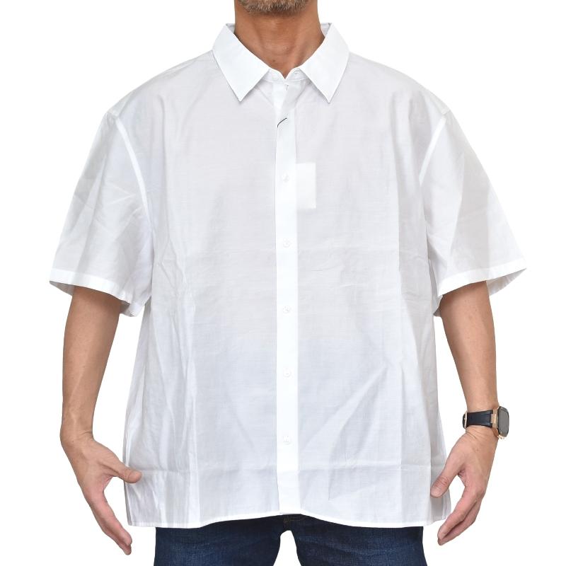 大きいサイズ メンズ CK Calvin Klein カルバンクライン オープン 半袖シャツ リラックスフィット ポプリン コットン Relaxed Poplin Short Sleeve Shirt XXL | Calvin Klein | 01