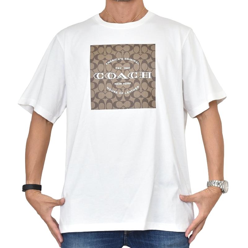 COACH（コーチ） 大きいサイズ メンズ 半袖Tシャツ ボックスロゴ XXL
