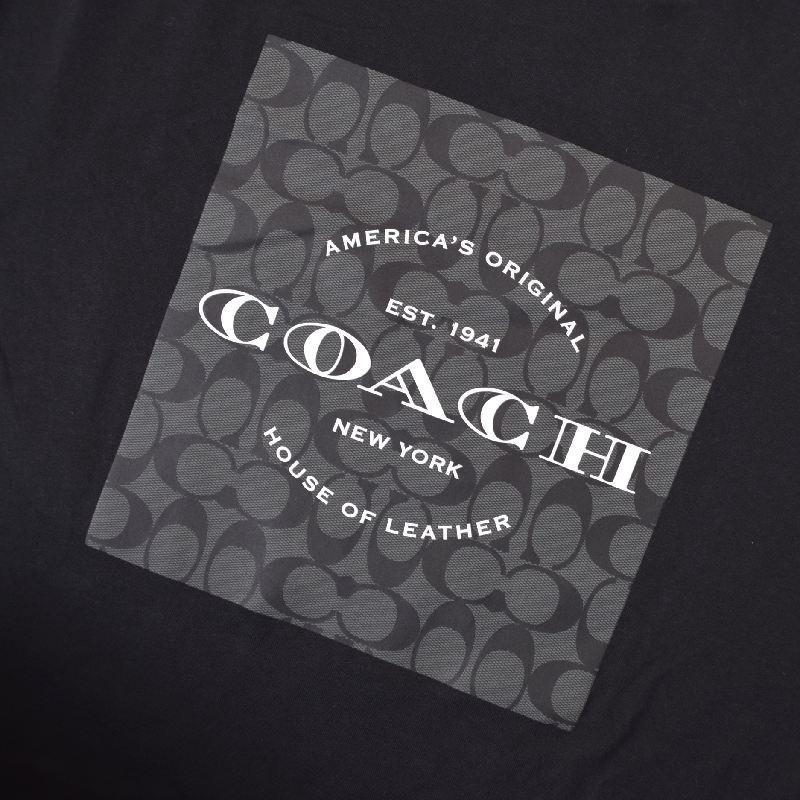 COACH（コーチ） 大きいサイズ メンズ 半袖Tシャツ ボックスロゴ XXL