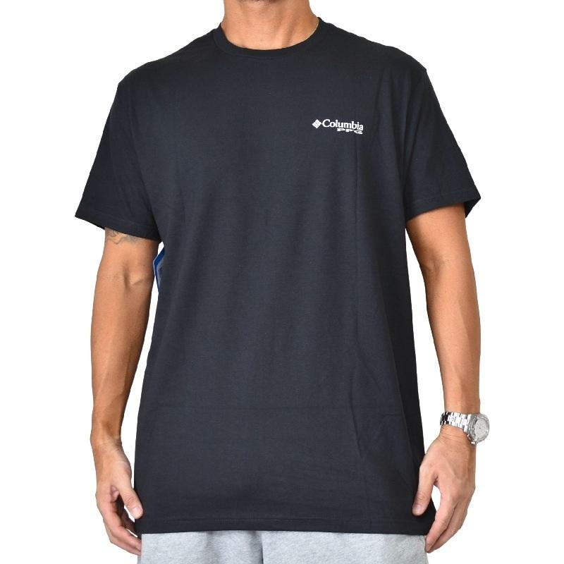 大きいサイズ メンズ Columbia コロンビア 半袖プリントＴシャツ 黒 ブラック ＵＳＡモデル XL XXL XXXL [M便 1/1]｜deff｜02