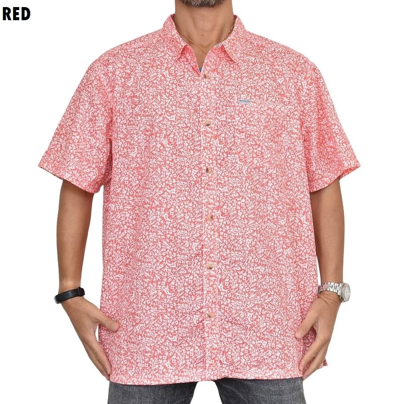 大きいサイズ メンズ Columbia コロンビア 半袖シャツ UVカット フィッシング 釣り 総柄 PFG Super Slack Tide Camp Shirt XXL | Columbia | 01