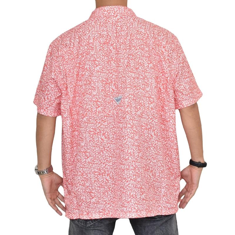 大きいサイズ メンズ Columbia コロンビア 半袖シャツ UVカット フィッシング 釣り 総柄 PFG Super Slack Tide Camp Shirt XXL | Columbia | 02