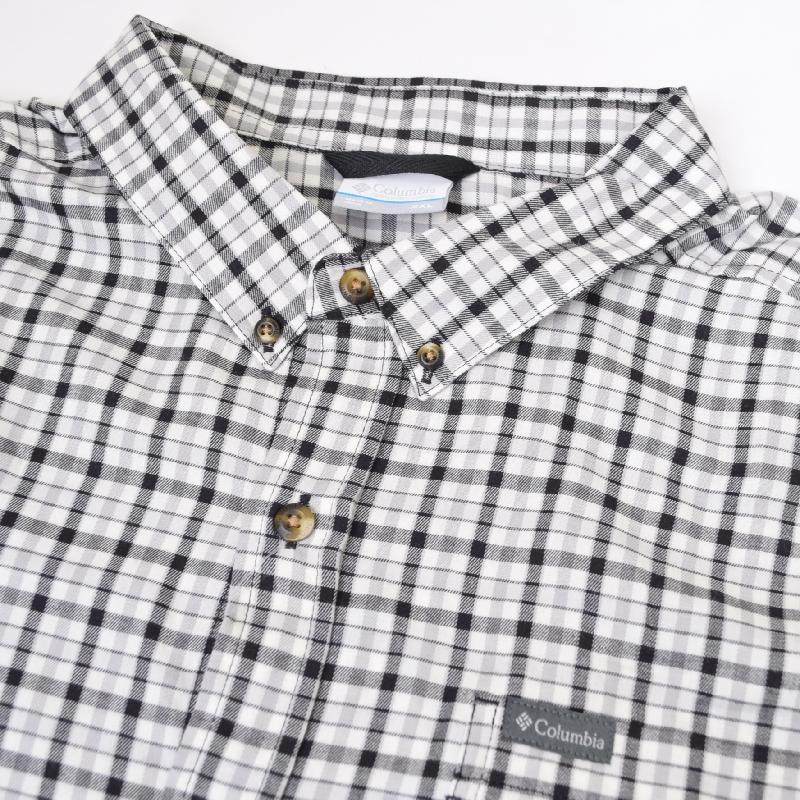 大きいサイズ メンズ COLUMBIA コロンビア チェック ボタンダウン 長袖シャツ ワンポイント ポケット USAモデル XXL | Columbia | 03