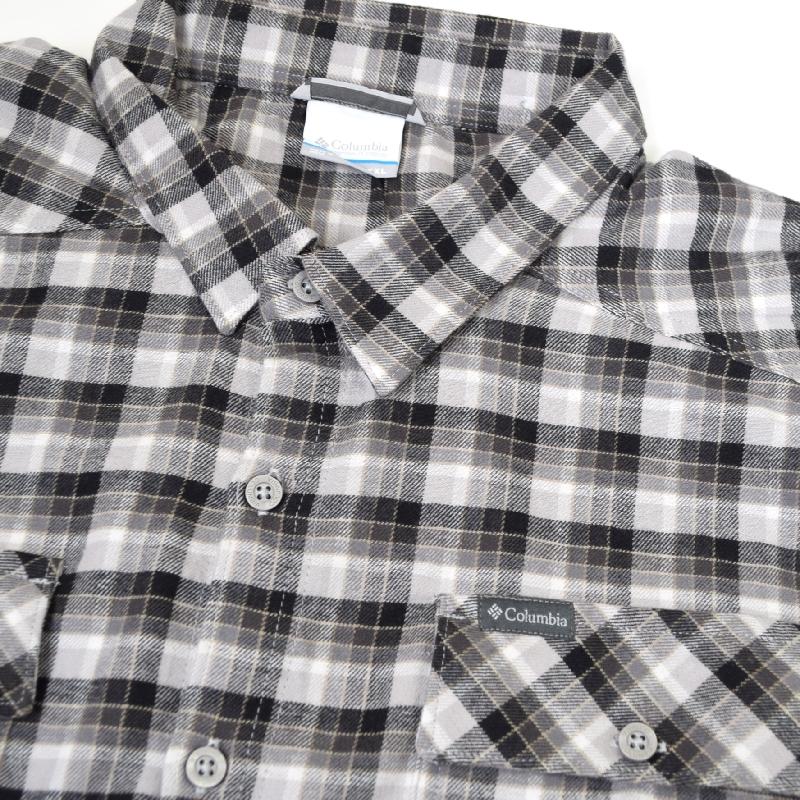 大きいサイズ メンズ COLUMBIA コロンビア チェック ボタンダウン 長袖シャツ ワンポイント ポケット USAモデル XXL | Columbia | 03