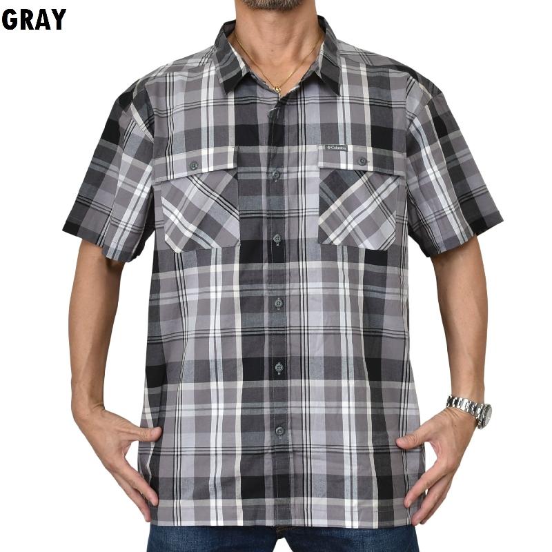 大きいサイズ メンズ Columbia コロンビア 半袖シャツ チェック柄 Silver Ridge Utility Plaid Short Sleeve Shirt XXL | Columbia | 01