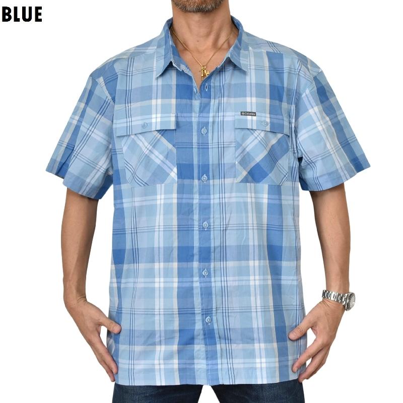 大きいサイズ メンズ Columbia コロンビア 半袖シャツ チェック柄 Silver Ridge Utility Plaid Short Sleeve Shirt XXL | Columbia | 03