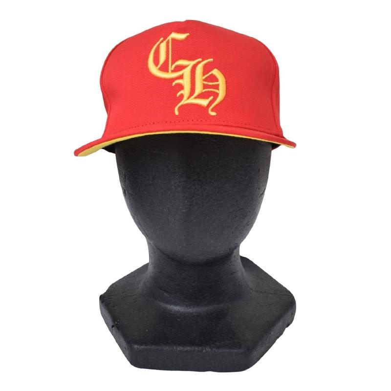 CHROME HEARTS 口紅刺繍キャップ CHROME HEARTS クロムハーツ ベースボールキャップ 帽子 刺繍 CH Hat