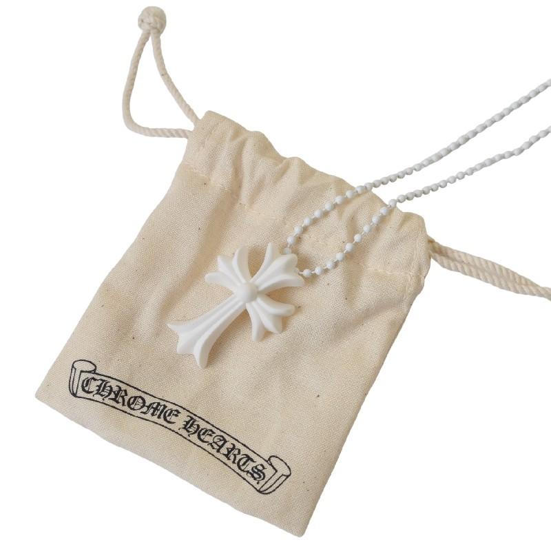 CHROME HEARTS クロムハーツ ラバーCHクロス ネックレス ボール 