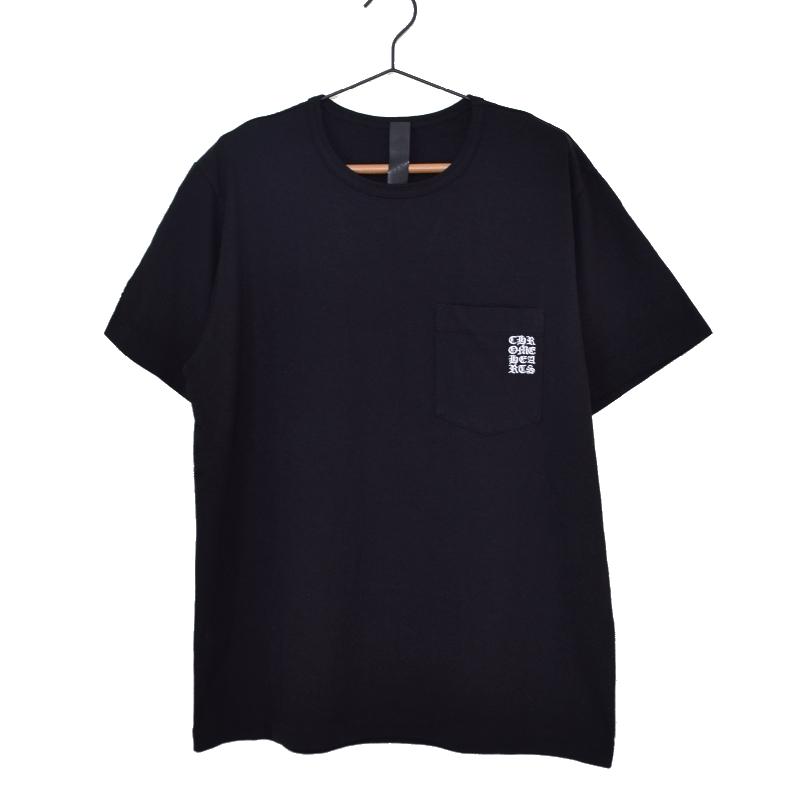 CHROME HEARTS クロムハーツ 半袖 Ｔシャツ 黒 ブラック ポケット Y NOT S/S ワイノット スモールCHクロス刺繍 Lの画像