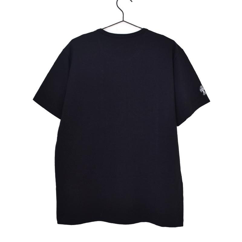 CHROME HEARTS クロムハーツ 半袖 Ｔシャツ 黒 ブラック ポケット Y NOT S/S ワイノット スモールCHクロス刺繍 Lの画像