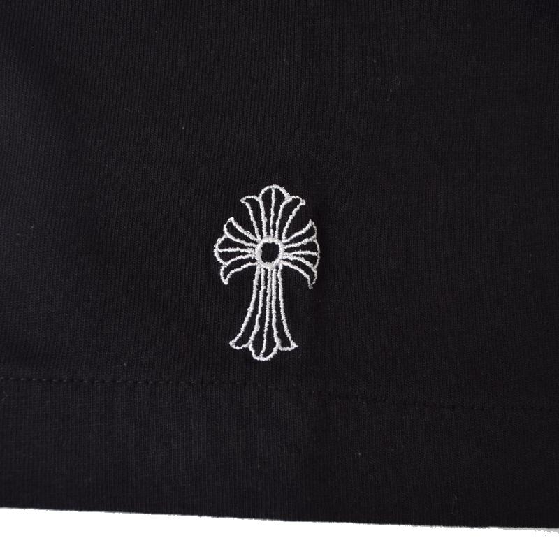 CHROME HEARTS クロムハーツ 半袖 Ｔシャツ 黒 ブラック ポケット Y NOT S/S ワイノット スモールCHクロス刺繍 Lの画像