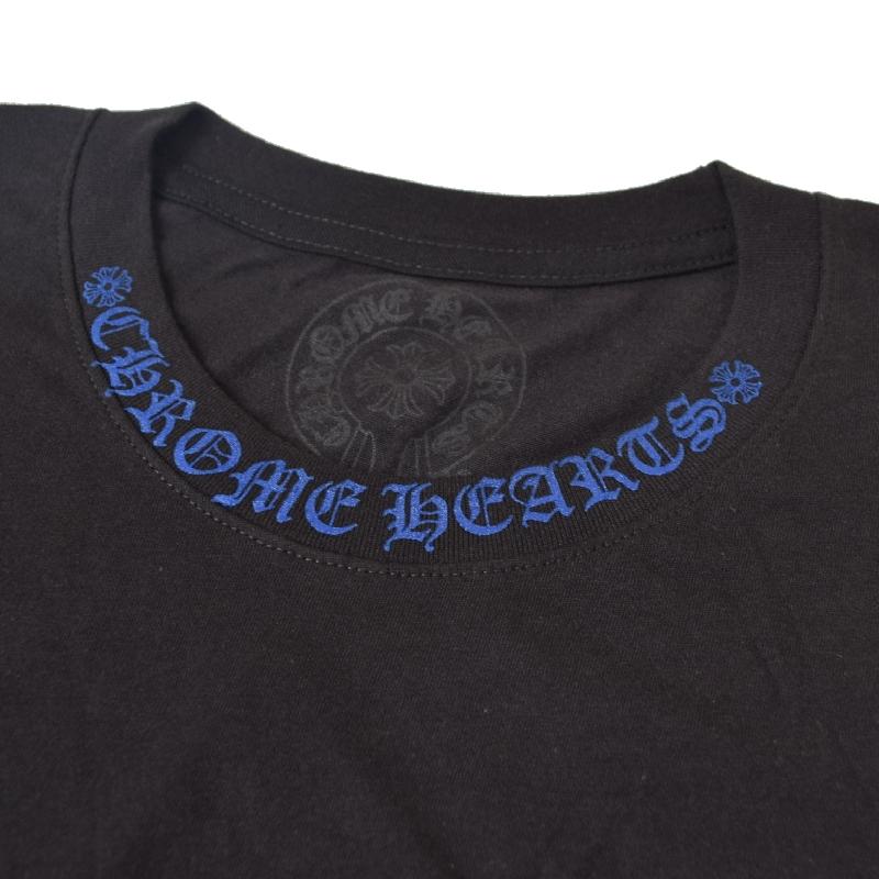 CHROME HEARTS クロムハーツ 半袖 Ｔシャツ 黒 ブラック ポケット Neck Logo Lの画像