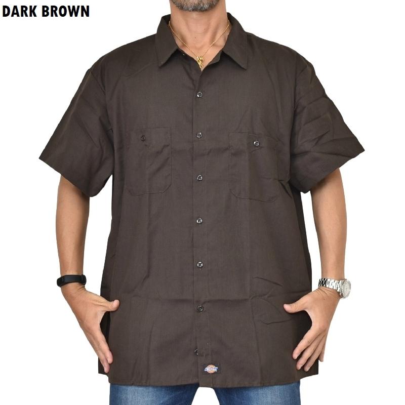 大きいサイズ メンズ DICKIES ディッキーズ  半袖 ワークシャツ アメカジ 作業着 作業服 胸ポケット XL XXL XXXL XXXXL | Dickies | 01