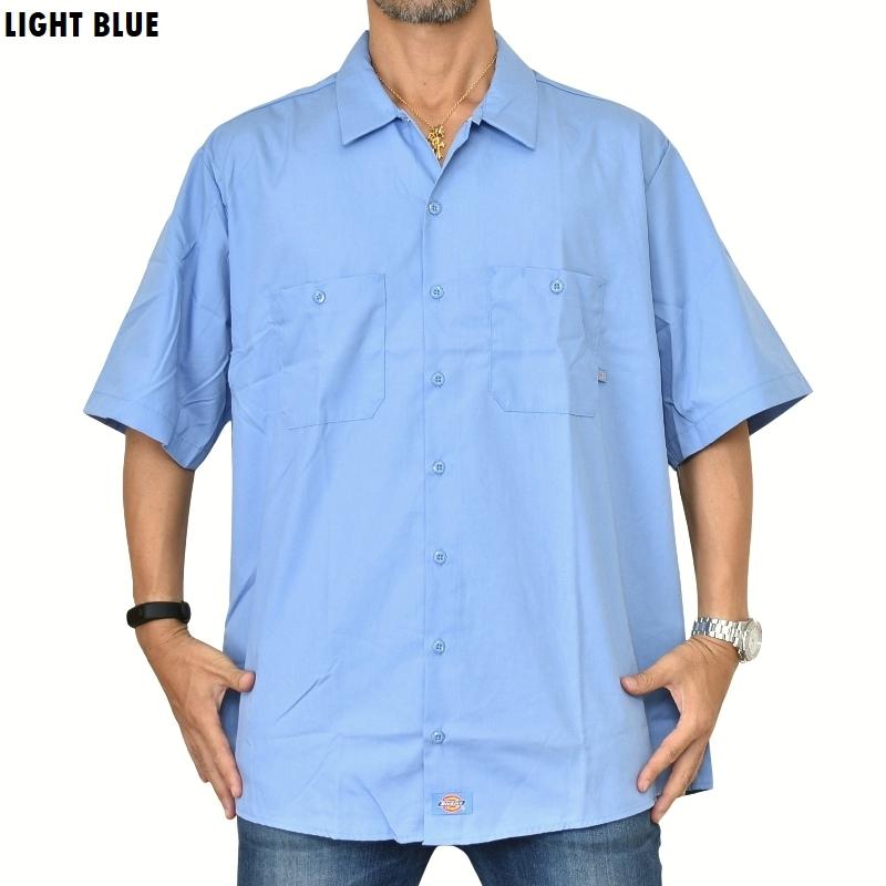 大きいサイズ メンズ DICKIES ディッキーズ 半袖 ワークシャツ アメカジ 作業着 作業服 胸ポケット XL XXL XXXL | Dickies | 01