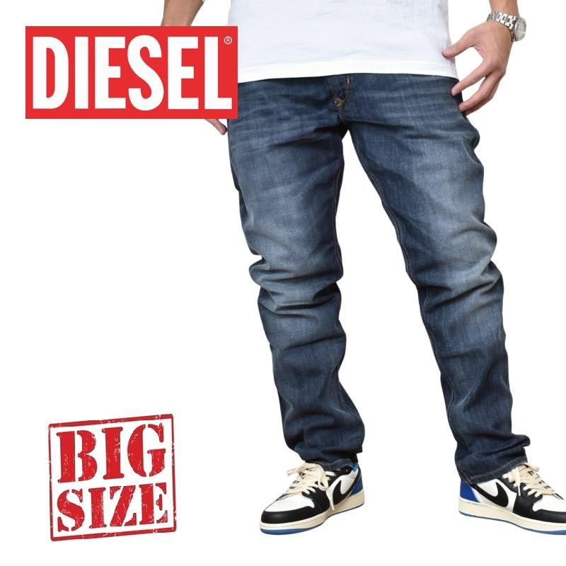 大きいサイズ メンズ DIESEL ディーゼル REGULAR SLIM CARROT デニムパンツ ジーンズ レギュラースリム ストレッチ  KRAYVER R58K8 STRETCH ウォッシュ 38インチ : dsl-047-h : deff 大きいサイズメンズ専門店 - 通販 -