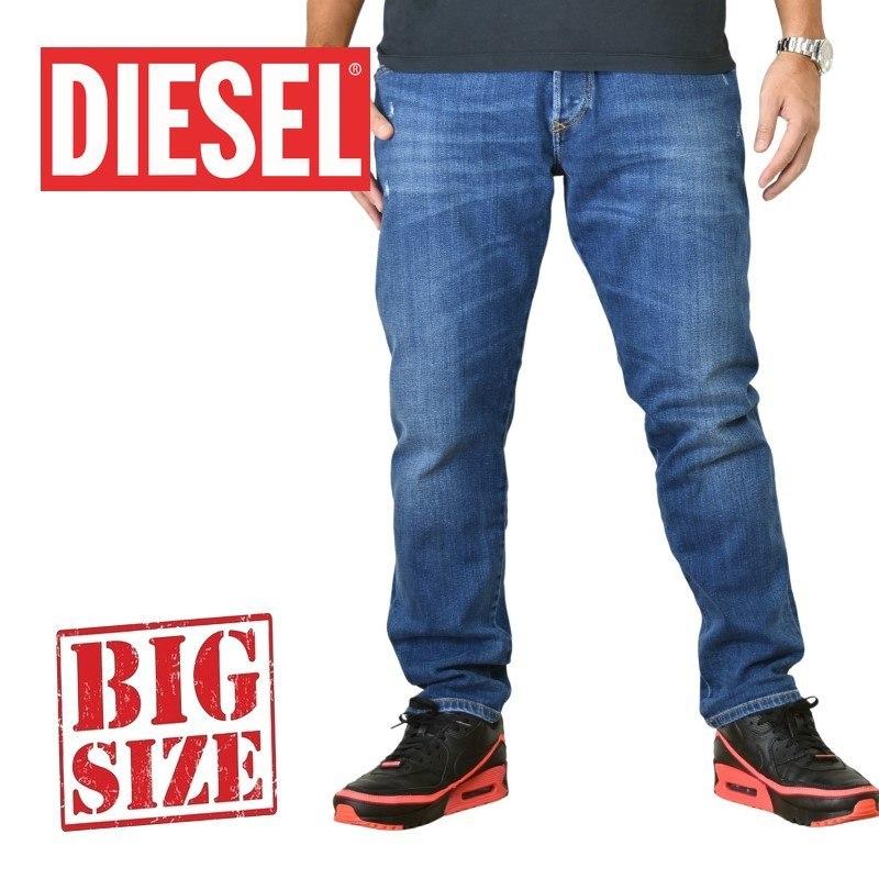 SALE 大きいサイズ メンズ DIESEL ディーゼル デニムパンツ ジーンズ TAPERED テーパード D-BAZER 083AZ STRETCH 38インチ | DIESEL
