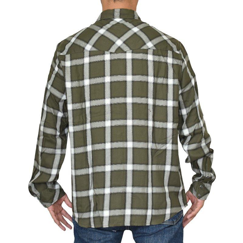 SALE 大きいサイズ メンズ DIESEL ディーゼル ウエスタンシャツ カジュアル チェック柄 長袖シャツ S-EAST-LONG-XA XXL | DIESEL | 02