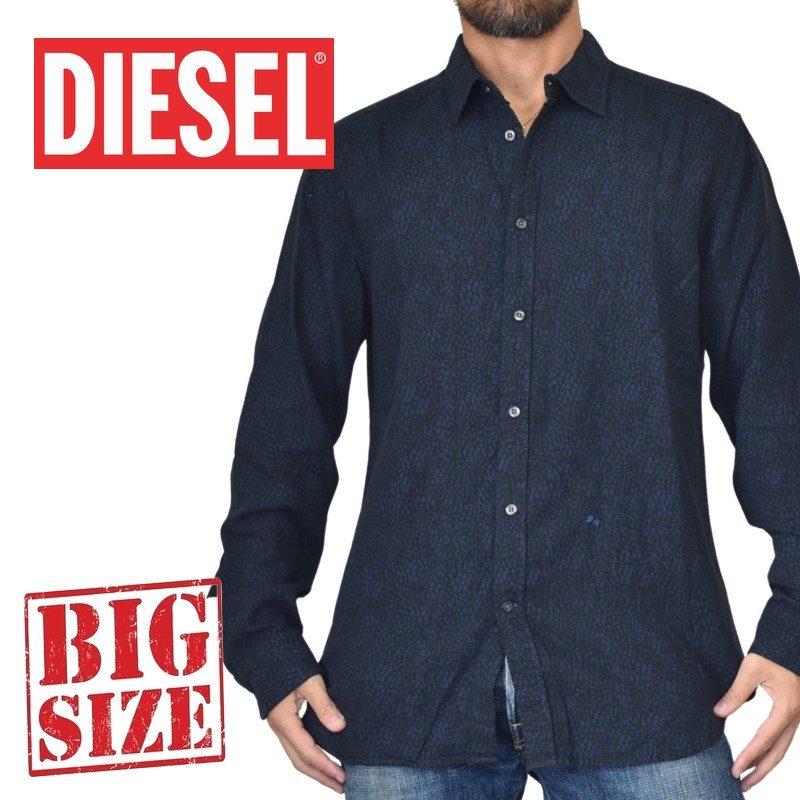 SALE 大きいサイズ メンズ DIESEL ディーゼル カジュアル 長袖シャツ S 