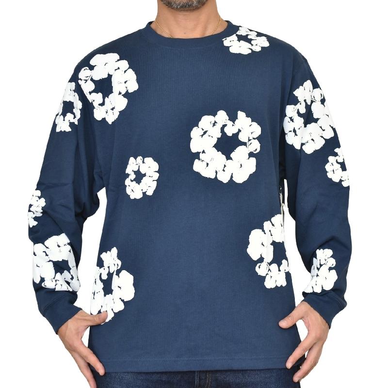 デニムティアーズ長袖Tシャツ 大きいサイズ メンズ Denim Tears デニムティアーズ 長袖Tシャツ ロン