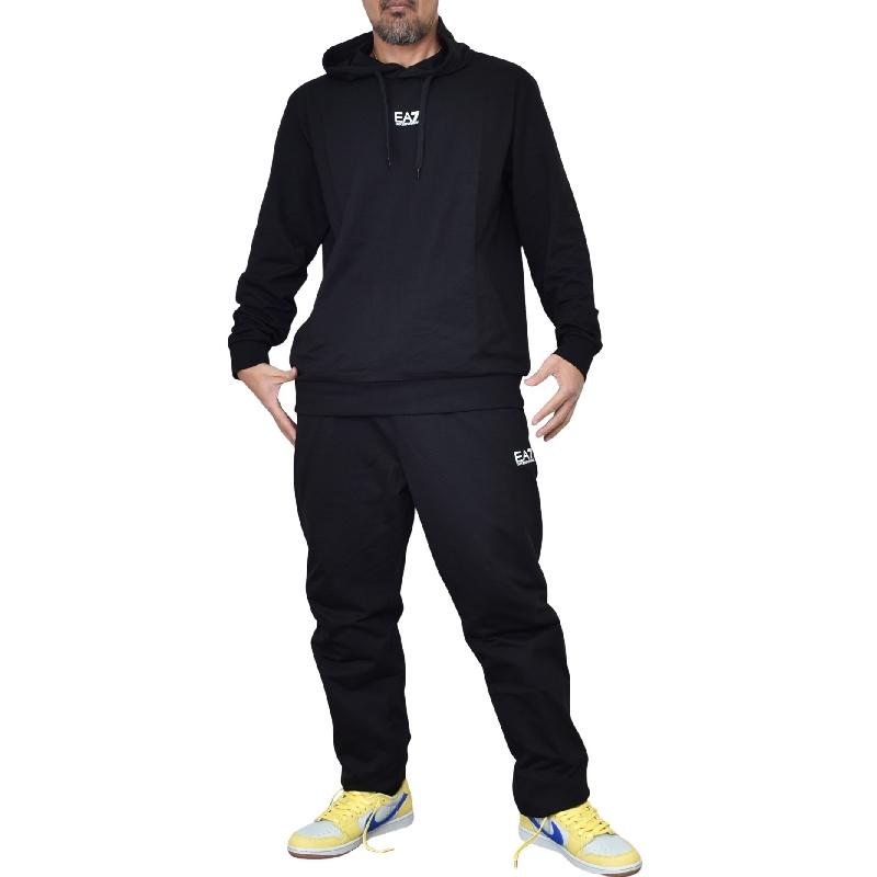 大きいサイズ メンズ EA7 EMPORIO ARMANI エンポリオアルマーニ プルオーバー スウェットセットアップ パーカー フーディー 3XL 4XL 5XL | EMPORIO ARMANI | 01