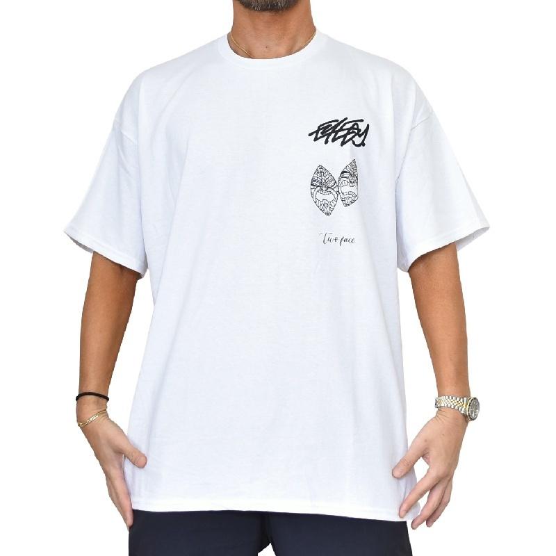 大きいサイズ メンズ EYEDY アイディー TIKI TWO FACE 半袖Ｔシャツ 黒 白 ブラック ホワイト XXL XXXL [M便 1/1]｜deff｜04