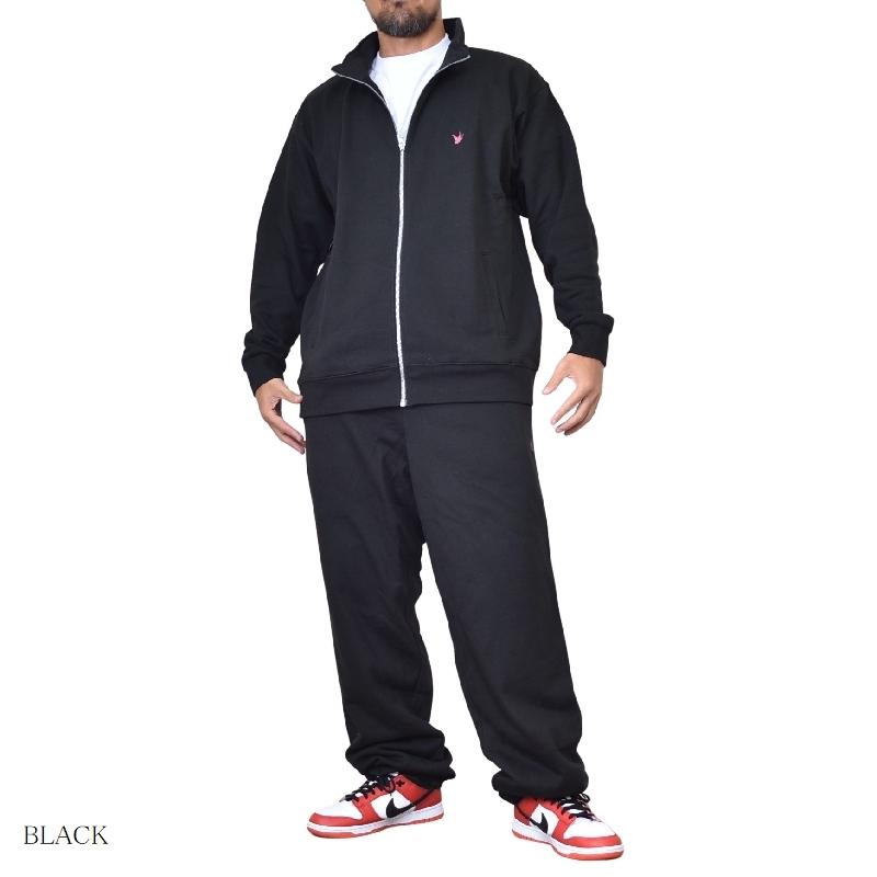 SALE 大きいサイズ メンズ EYEDY アイディー CLASSIC SET ワンポイント セットアップ スウェット ワンポイント 黒 緑 ブラック グリーン XXL XXXL |  | 01