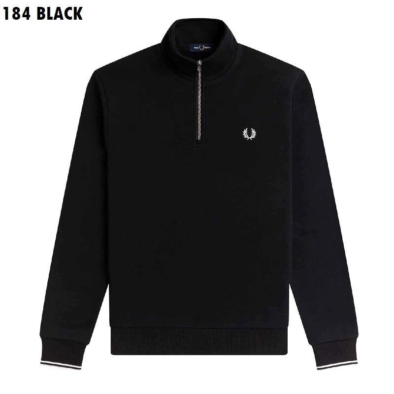 FRED PERRY ブラック スウェット UK10 Lサイズ FRED PERRY（フレッドペリー） 大きいサイズ メンズ クルーネック