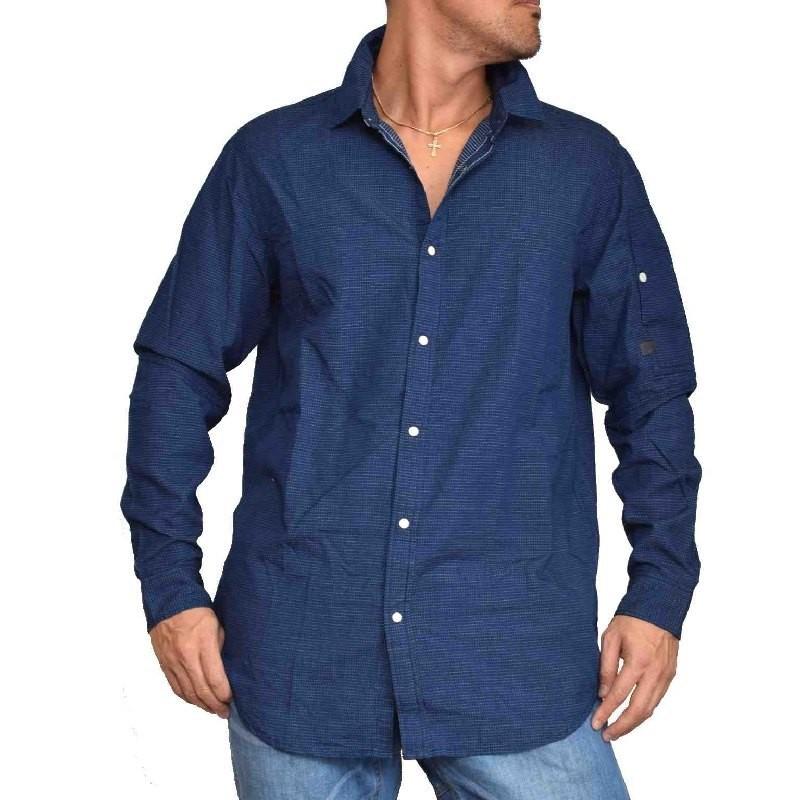 SALE 大きいサイズ メンズ G-STAR RAW ジースターロゥ ドット柄 長袖  
