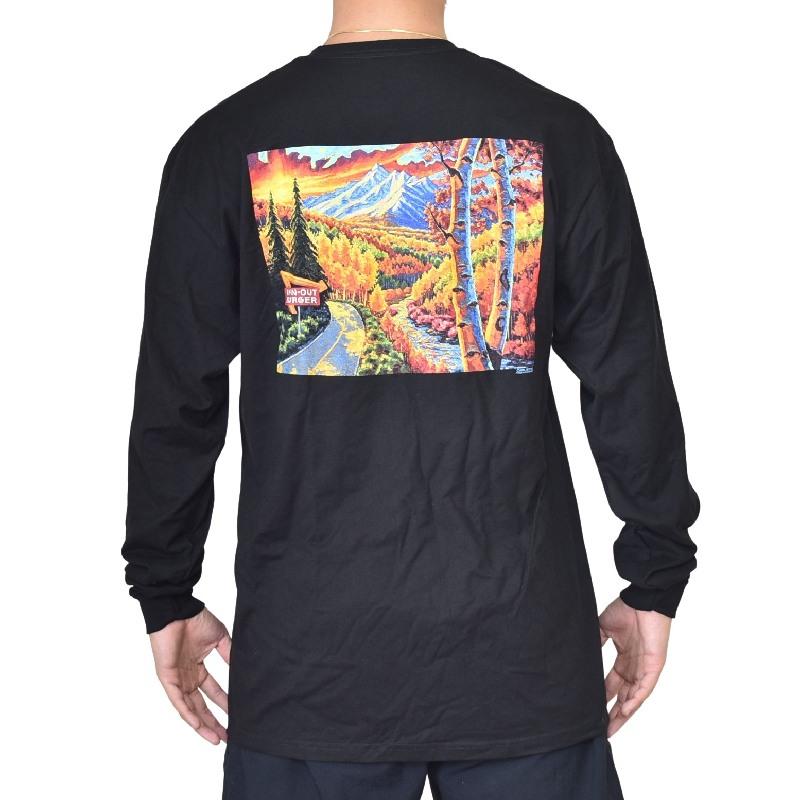 大きいサイズ メンズ IN-N-OUT BURGER インアンドアウトバーガー 長袖Ｔシャツ ロンＴ COLORADO コロラド 黒 ブラック XL XXL XXXL [M便 1/1] |  | 02