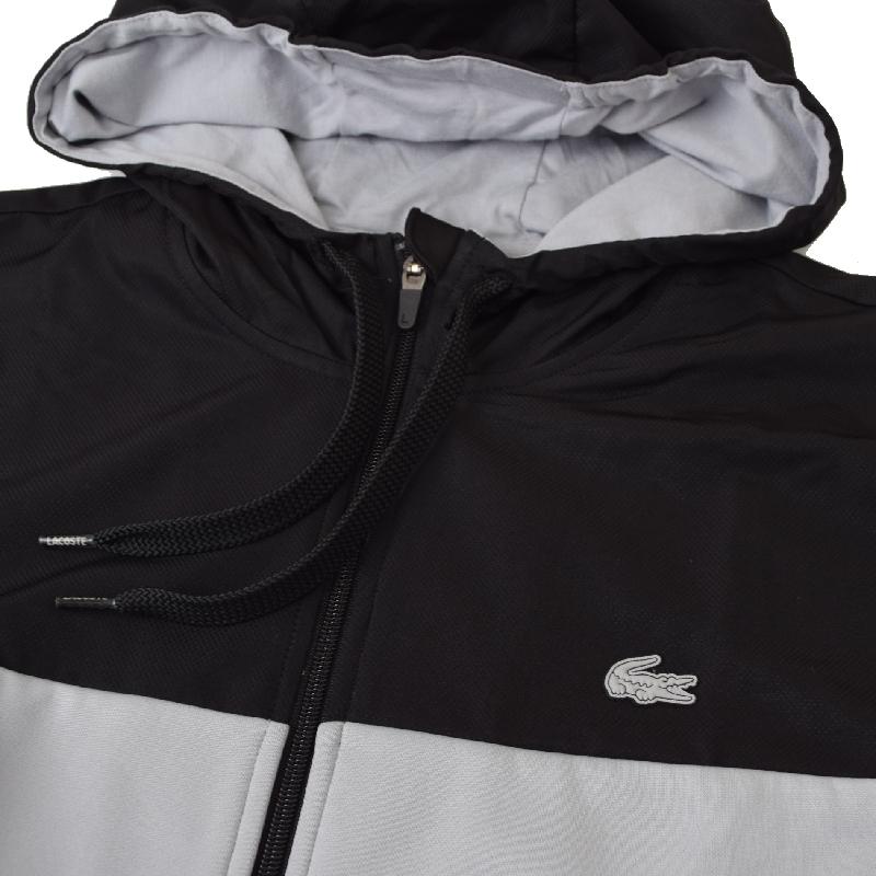 大きいサイズ メンズ ラコステ フルジップ フード ジャケット カラー  
