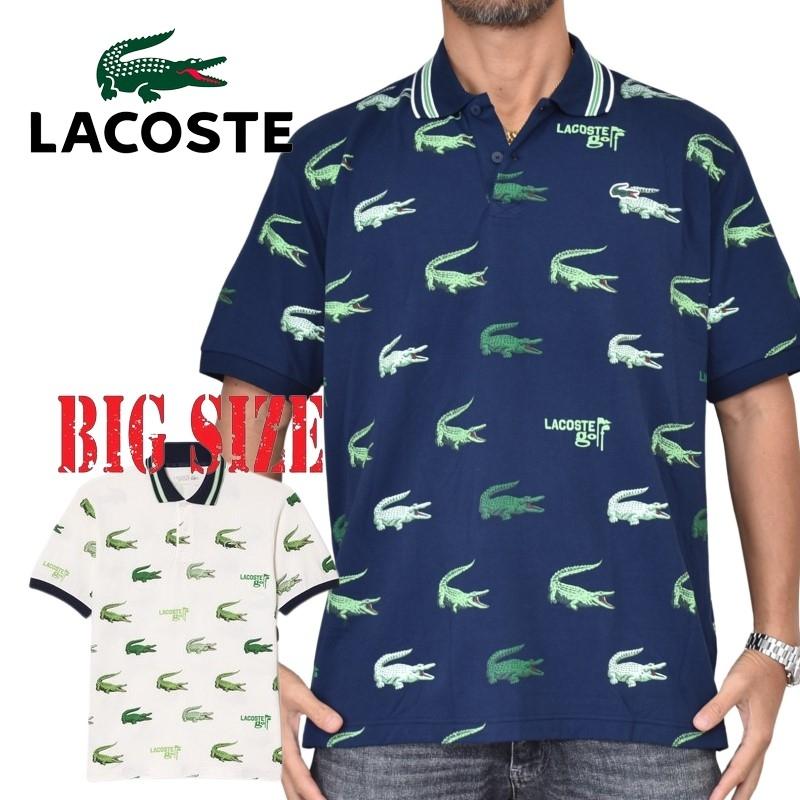 ★新品★　LACOSTE　GOLF　ポロシャツ　サイズ　XL ラコステ】LACOSTE ゴルフポロシャツ XL ネイビー スポーツ ワニ