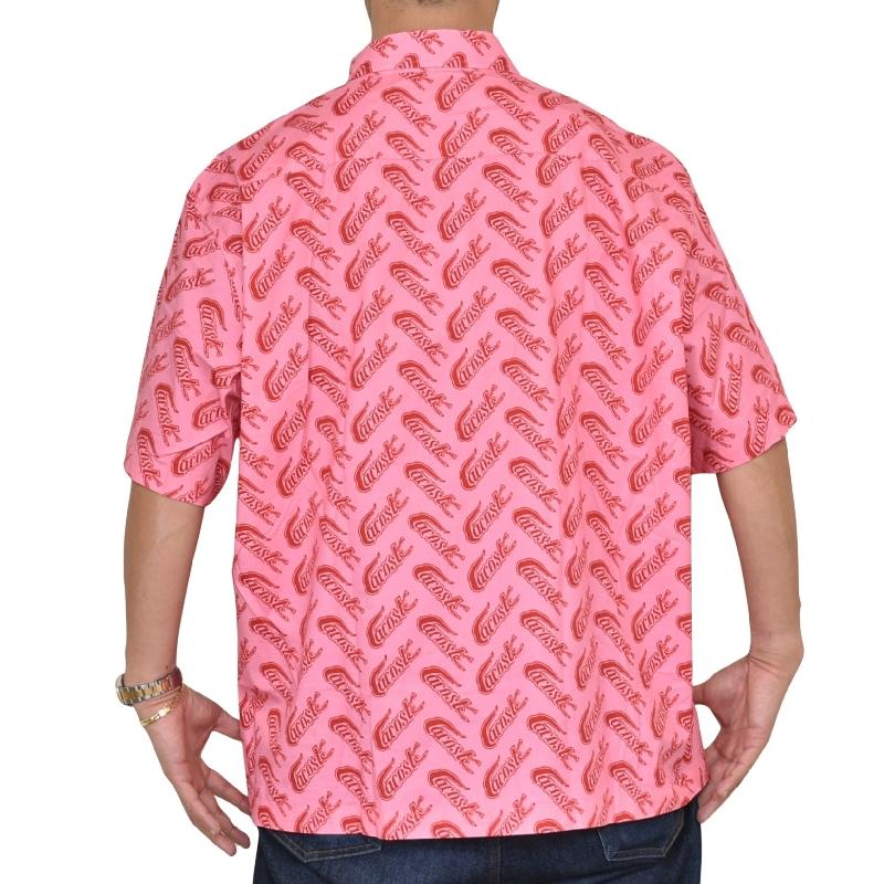 大きいサイズ メンズ ラコステ LACOSTE 半袖シャツ トーナルカラーリング 総柄 Short Sleeve Vintage Print Shirt XXL | LACOSTE | 06