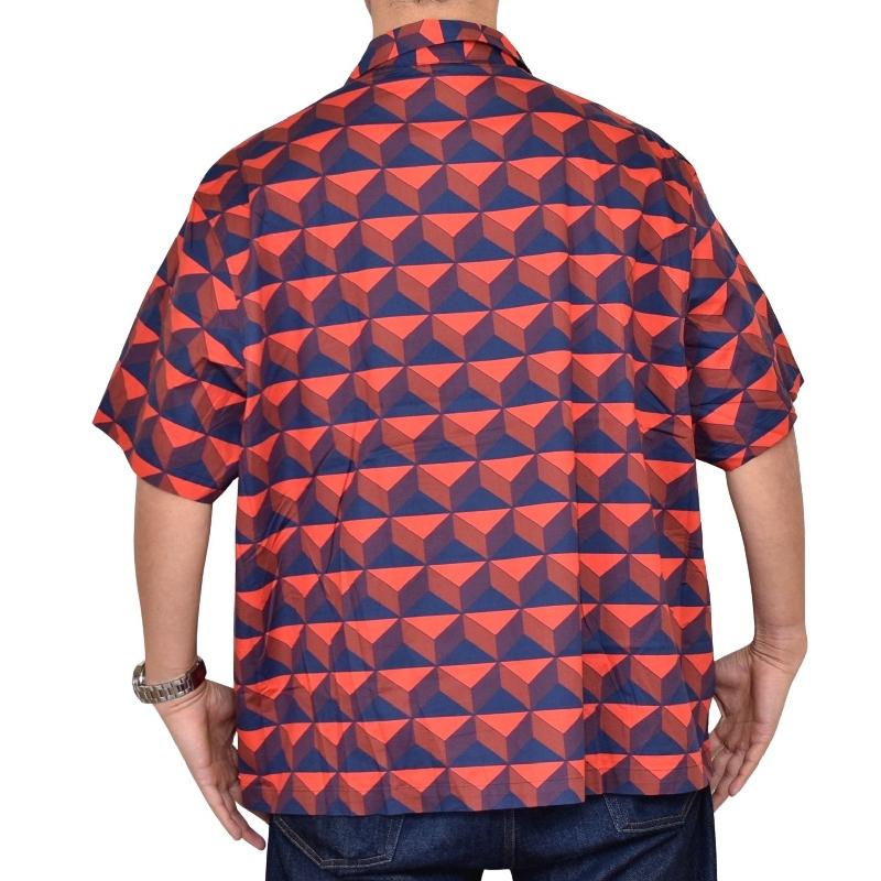 大きいサイズ メンズ ラコステ LACOSTE 半袖シャツ オーガニックコットン ロバート・ジョージ オールオーバーオープンカラーシャツ Relaxed Fit XXL | LACOSTE | 02