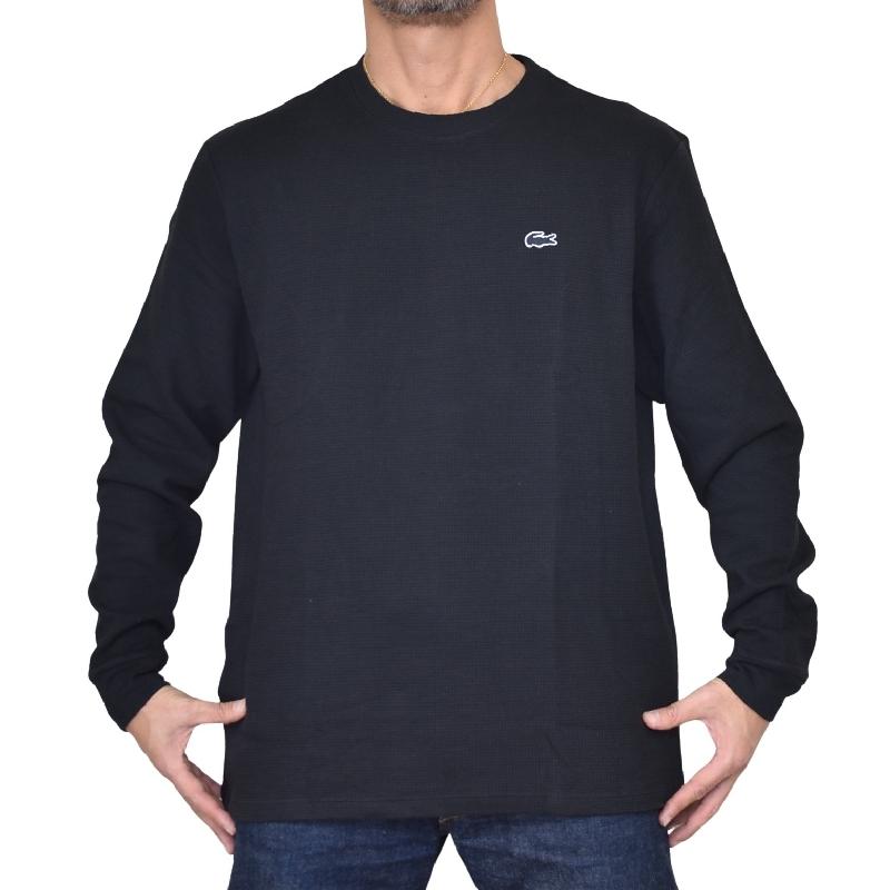 LACOSTE（ラコステ） 大きいサイズ メンズ クルーネック ワッフルロン