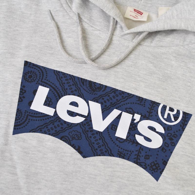 大きいサイズ メンズ LEVI'S リーバイス バットウィングロゴ プルパーカーオーバー パーカー スウエット Batwing Graphic Hoodie USAモデル XXL | Levi's | 03