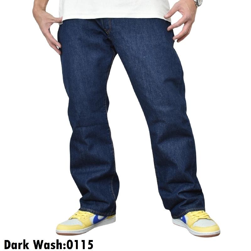 大きいサイズ メンズ LEVI'S リーバイス 501 オリジナル ボタンフライ ストレート ジーンズ デニムパンツ ウォッシュ加工 ボタンフライ USAモデル w40 w42 | Levi's | 01