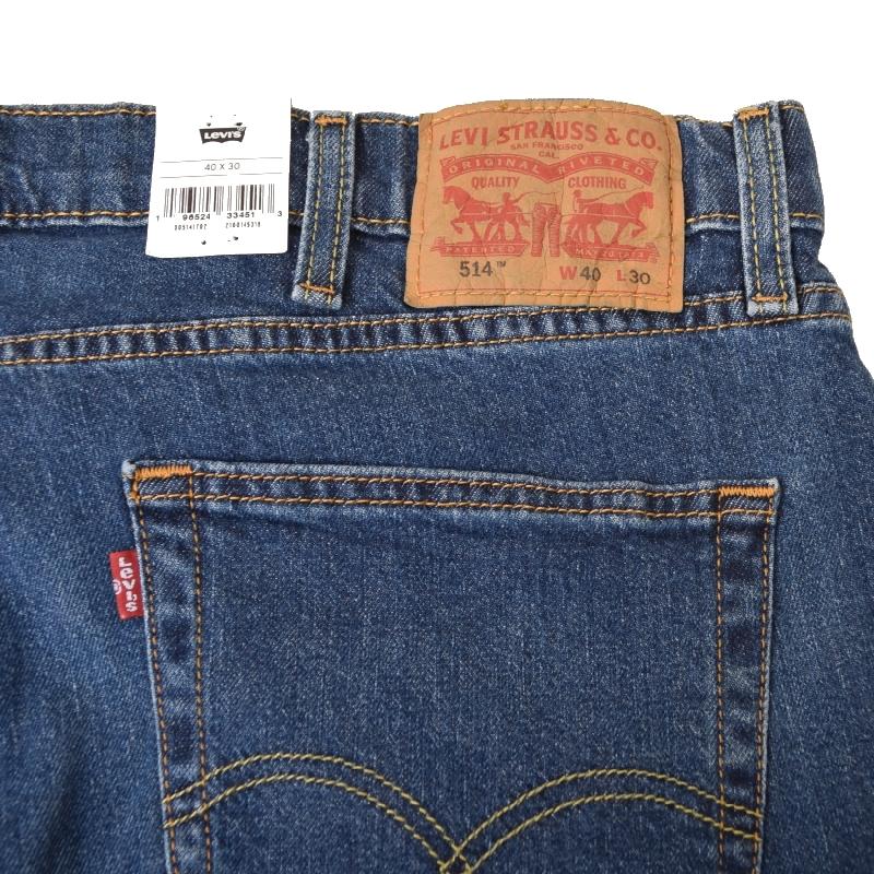 大きいサイズ メンズ LEVI'S リーバイス 514 ジップフライ ストレート ジーンズ デニムパンツ ウォッシュ加工 アメカジ USAモデル w40 | Levi's | 07