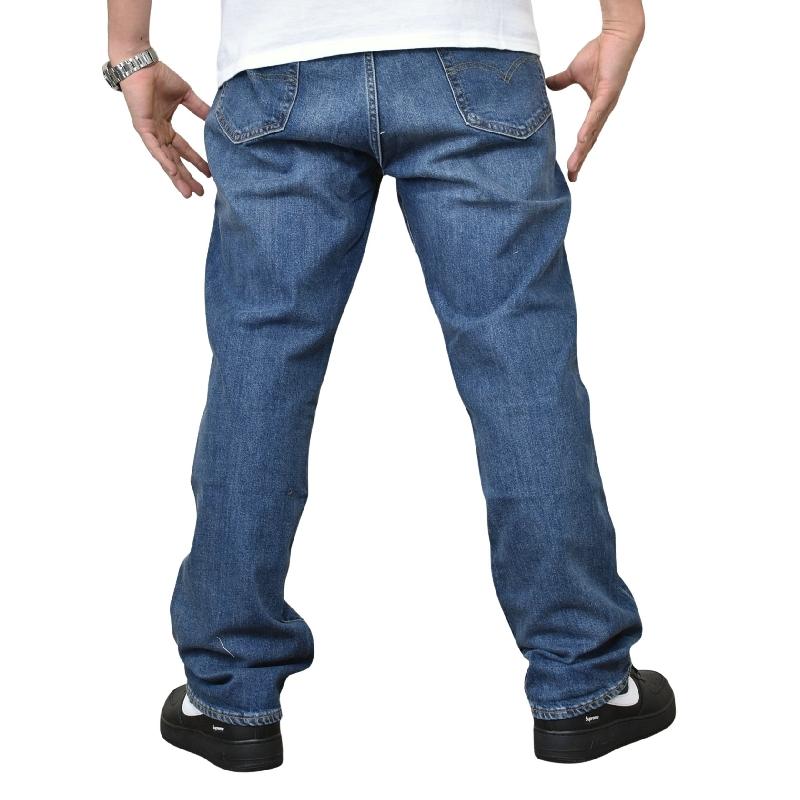 大きいサイズ メンズ LEVI'S リーバイス 514 PREMIUM ジップフライ ストレート ジーンズ デニムパンツ ウォッシュ加工 アメカジ USAモデル w40 w42 | Levi's | 04