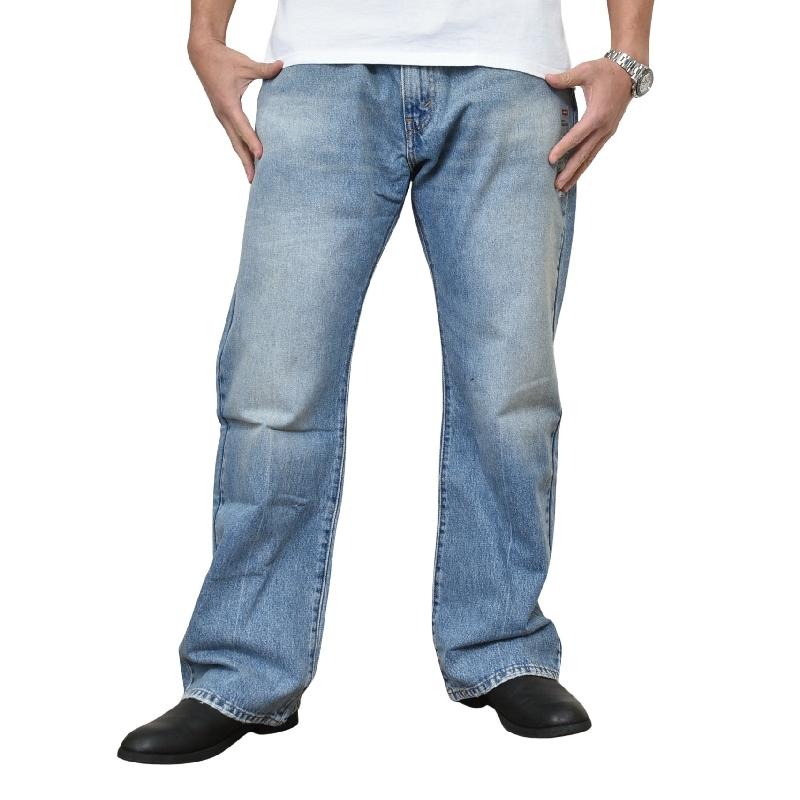 大きいサイズ メンズ LEVI'S リーバイス 517 ジップフライ ジーンズ デニムパンツ ウォッシュ加工 ブーツカット アメカジ USAモデル w40 | Levi's | 01