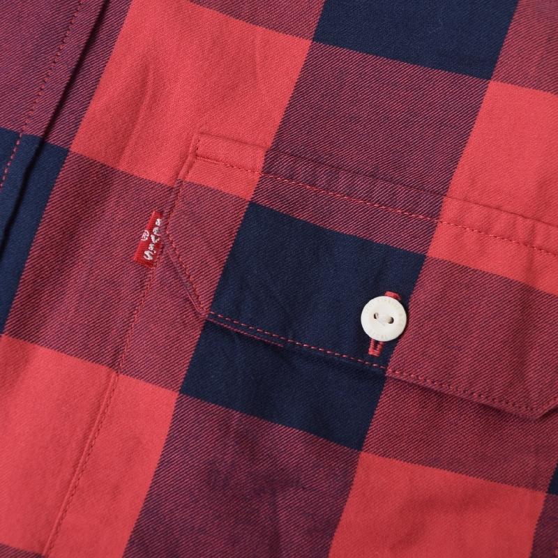大きいサイズ メンズ LEVI'S リーバイス 長袖シャツ クラシック ワーカー オーバーシャツ シャンブレーシャツ ワークシャツ コットン デニムシャツ USA XXL | Levi's | 04