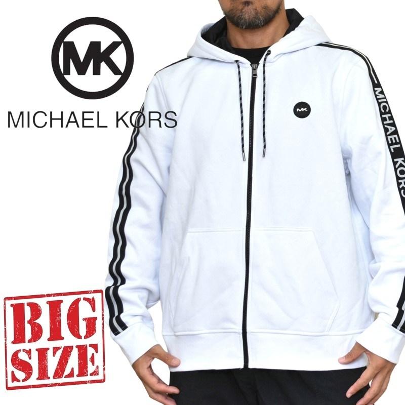 大きいサイズ メンズ MK MICHAEL KORS マイケルコース 長袖 フード フーディー スウェット パーカー サイドテープ XXL  :MK-005-B:deff 大きいサイズメンズ専門店 - 通販 - Yahoo!ショッピング