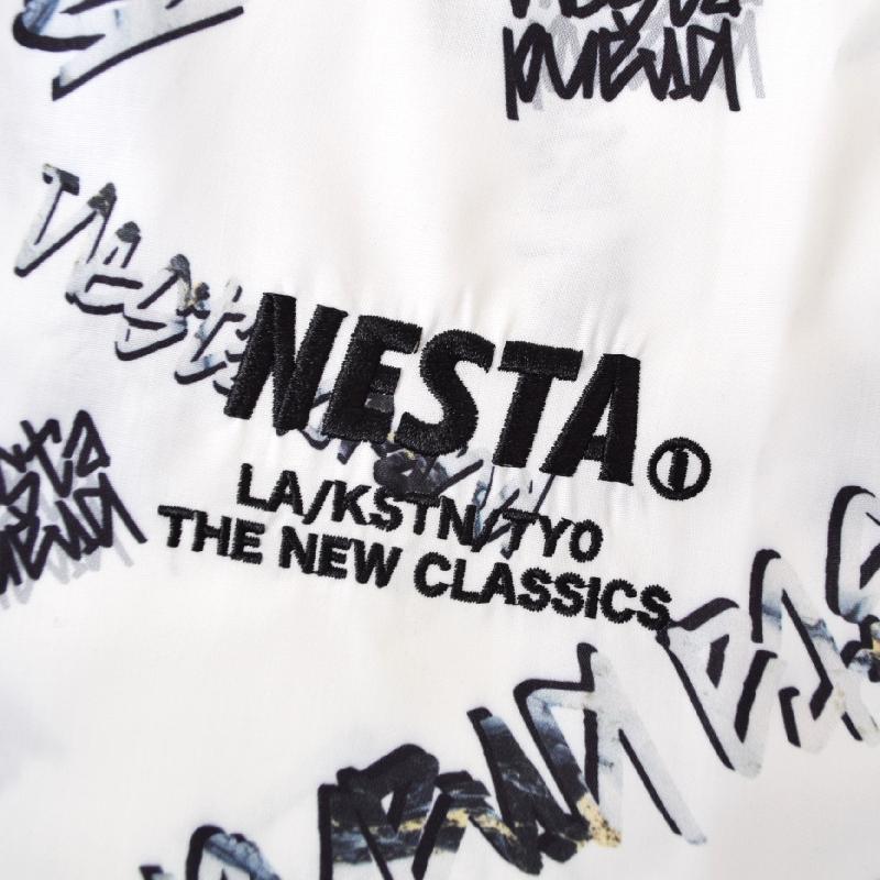 大きいサイズ メンズ ネスタブランド NESTA BRAND 半袖シャツ マーブルロゴ パターン 開襟シャツ XXL | NESTA BRAND | 06