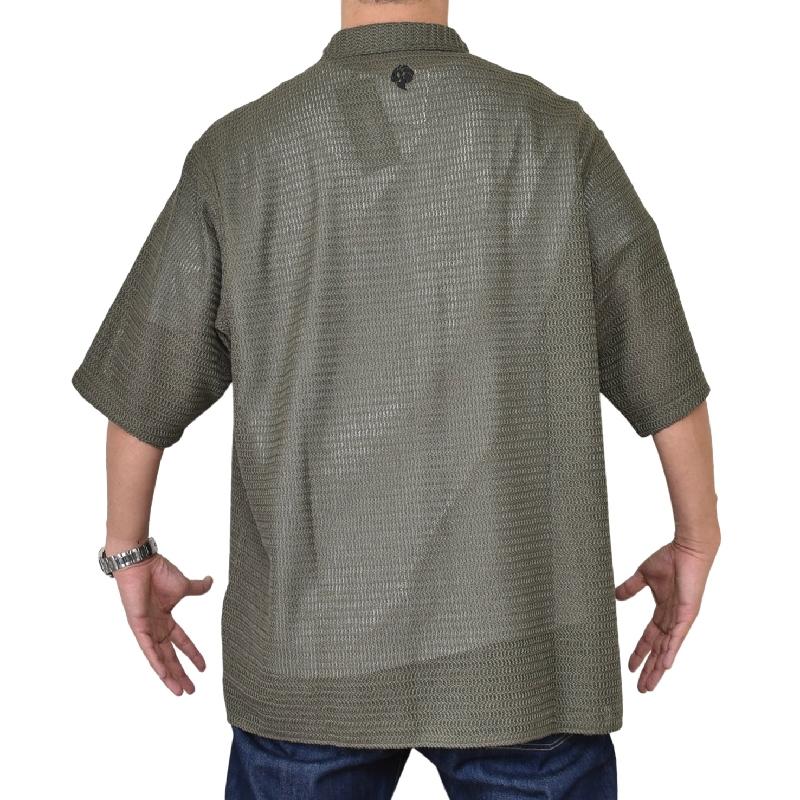 大きいサイズ メンズ ネスタブランド NESTA BRAND 半袖シャツ ラインテープ メッシュ シャツ XXL | NESTA BRAND | 04